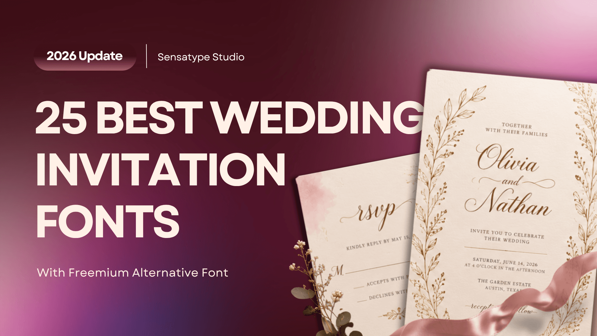 25 Best Wedding Invitation Fonts, Matched to Your Wedding Style