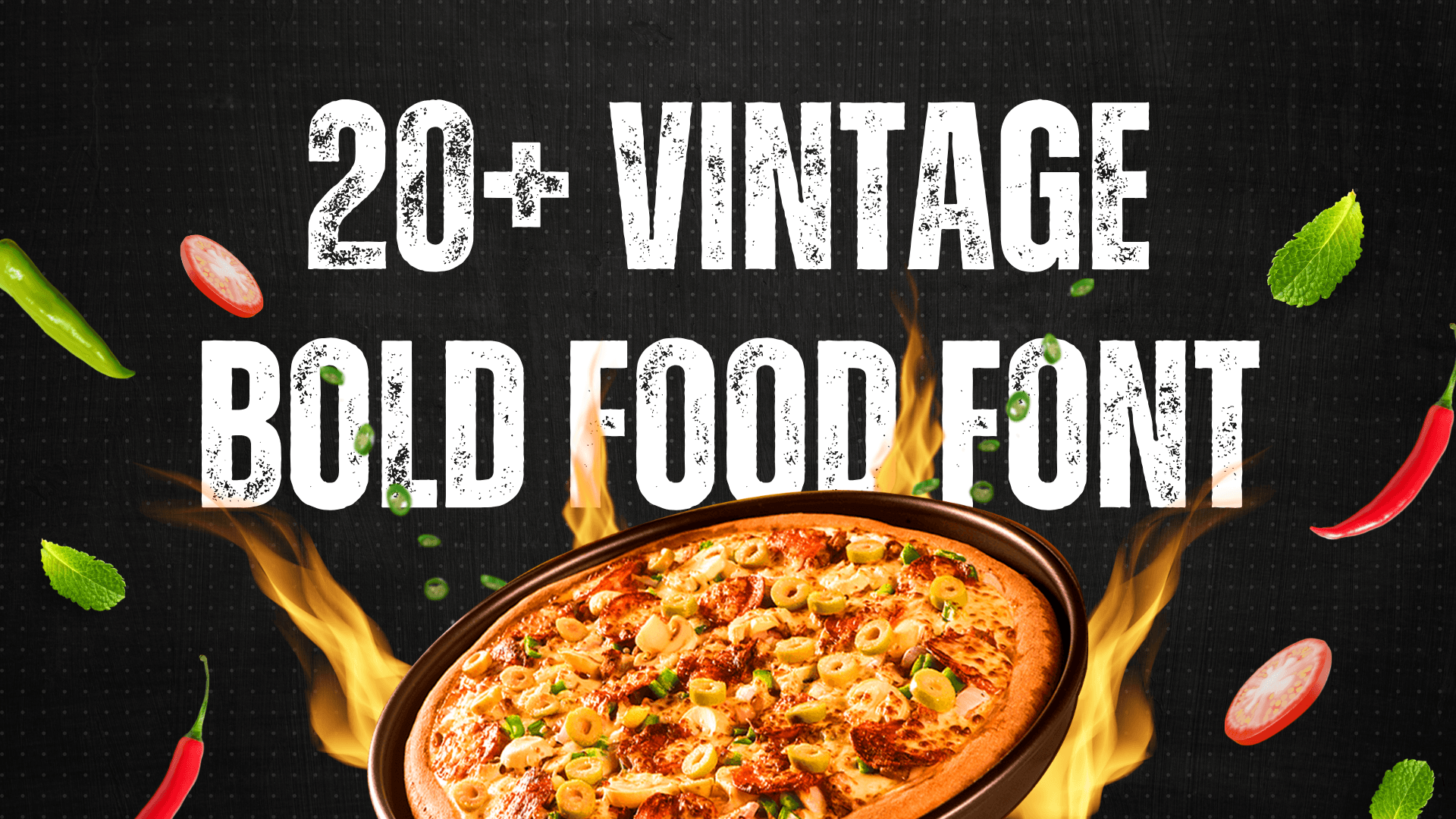 20+ Vintage Bold Food Font