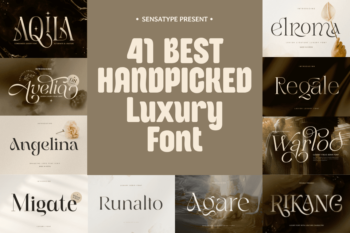 41 Best Luxury Fonts for Elegant Designs in 2025 (Free & Paid)